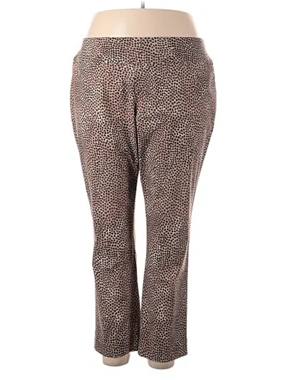 Pre-owned Nic + Zoe Casual Pants In Brown