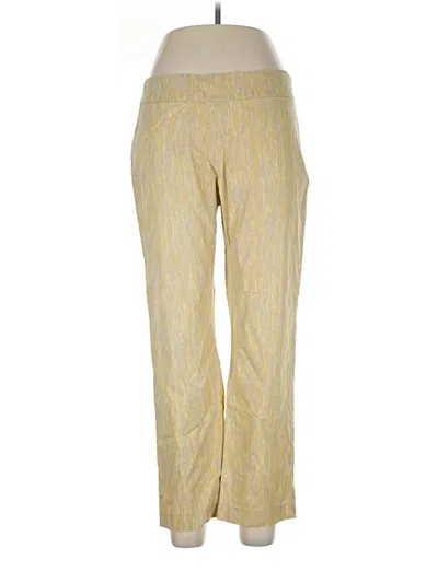 Pre-owned Nic + Zoe Casual Pants In Gold