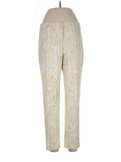 Pre-owned Nic + Zoe Casual Pants In Gold
