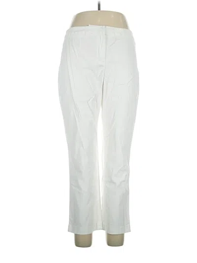 Pre-owned Nic + Zoe Casual Pants In Ivory