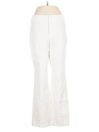 Pre-owned Nic + Zoe Casual Pants In White