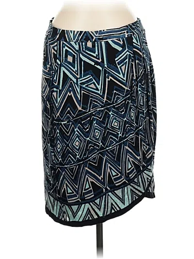 Pre-owned Nic + Zoe Casual Skirt In Blue
