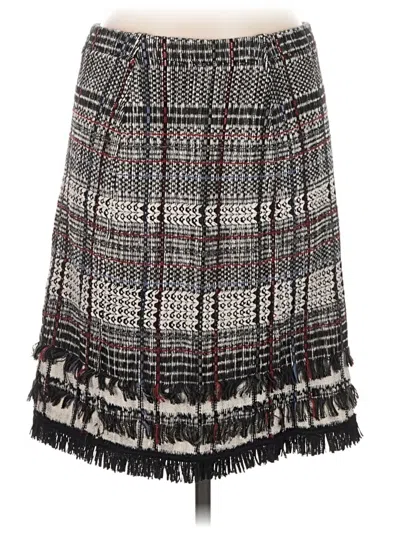 Pre-owned Nic + Zoe Casual Skirt In Gray