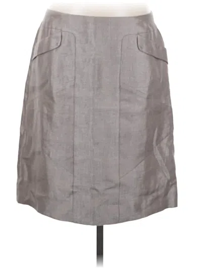 Pre-owned Nic + Zoe Casual Skirt In Gray