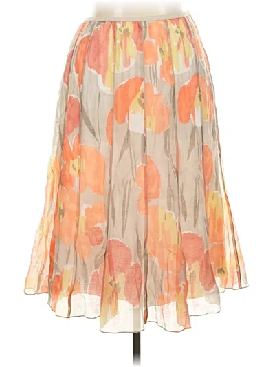 Pre-owned Nic + Zoe Casual Skirt In Orange