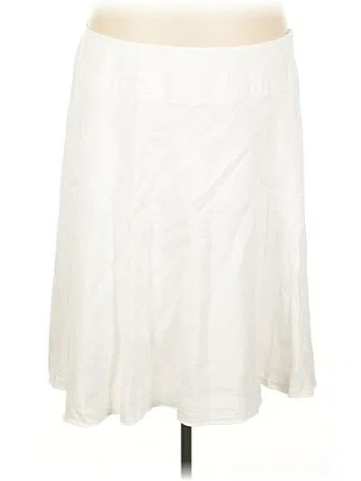 Pre-owned Nic + Zoe Casual Skirt In White
