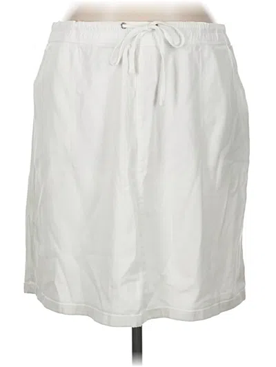 Pre-owned Nic + Zoe Casual Skirt In White