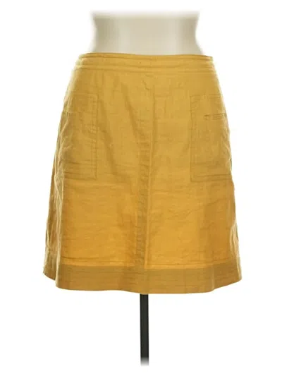 Pre-owned Nic + Zoe Casual Skirt In Yellow