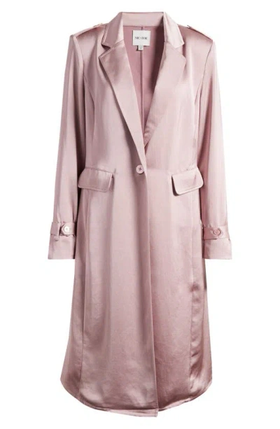 Nic + Zoe Chic Eve Trench Coat In Blushed Khaki