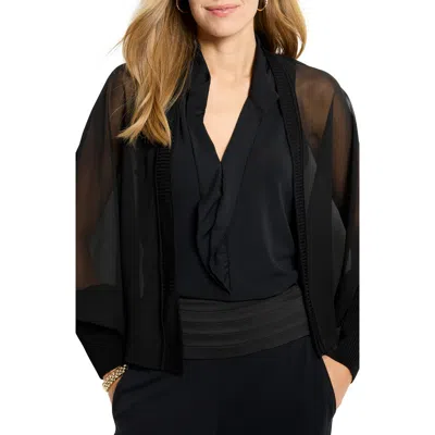 Nic + Zoe Nic+zoe Chiffon Crush Mixed Media Cardigan