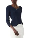 Nic + Zoe Nic+zoe Chill Out Waffle Stitch Sweater
