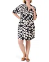 Nic + Zoe Circle Sequence Devon Dress In Black/multi