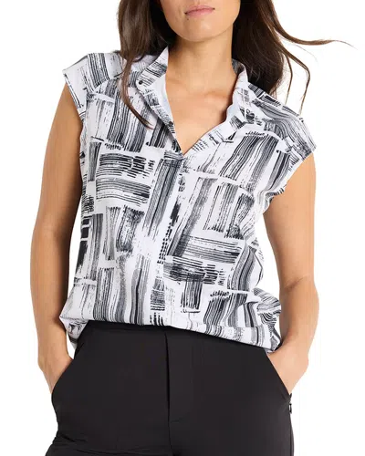 Nic + Zoe City Blocks Tech Stretch Snap Neck Tank