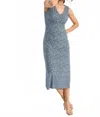 Nic + Zoe Coastal Geo Ella Dress In Blue Multi In Multi