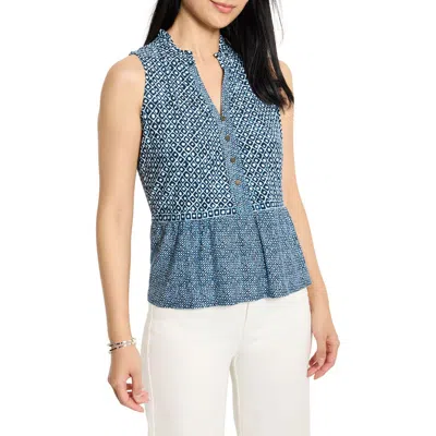 Nic + Zoe Nic+zoe Coastal Geo Tank Top
