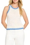 Nic + Zoe Nic+zoe Coastline Knit Tank Top In Cream Multi