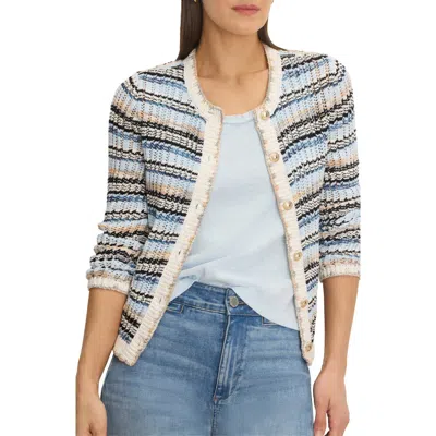 Nic + Zoe Nic+zoe Coastlines Cardigan In Multi