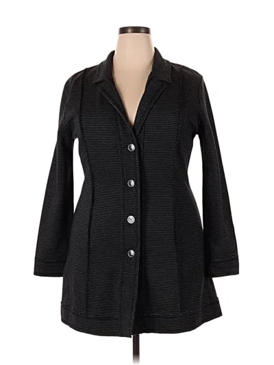 Pre-owned Nic + Zoe Coat In Black