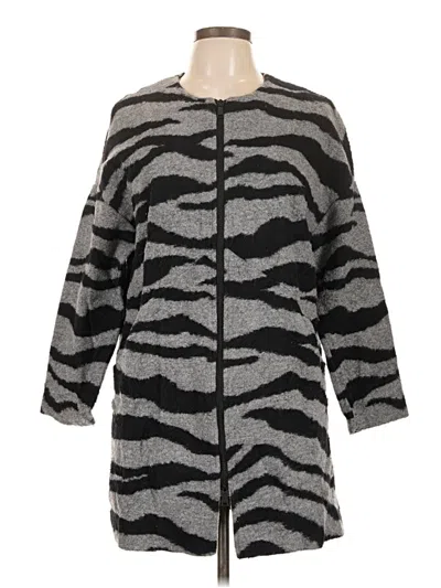 Pre-owned Nic + Zoe Coat In Gray