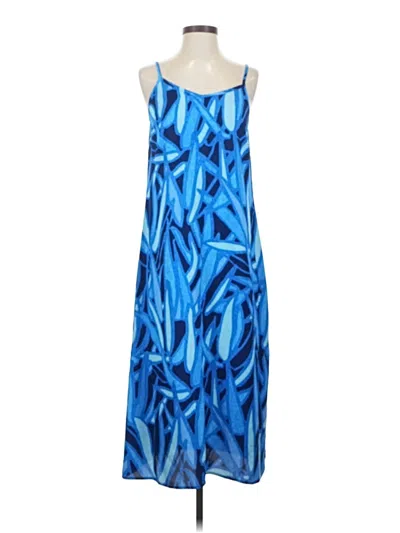 Pre-owned Nic + Zoe Cocktail Dress In Blue