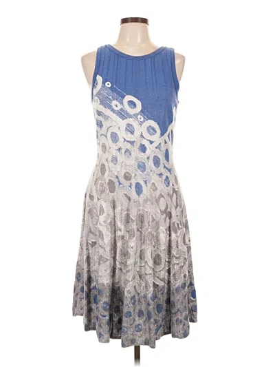 Pre-owned Nic + Zoe Cocktail Dress In Blue