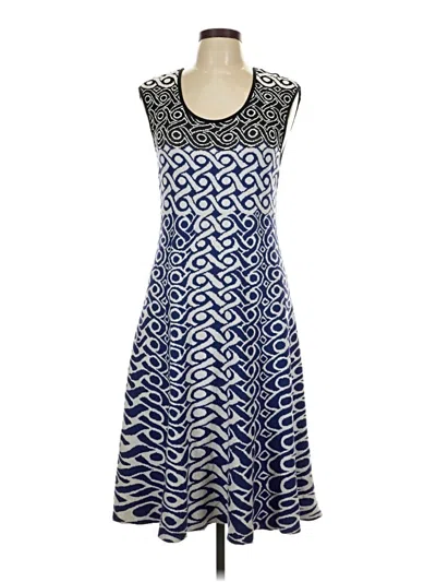 Pre-owned Nic + Zoe Cocktail Dress In Blue
