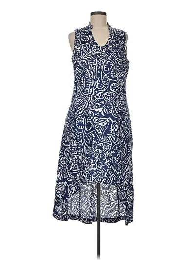 Pre-owned Nic + Zoe Cocktail Dress In Blue