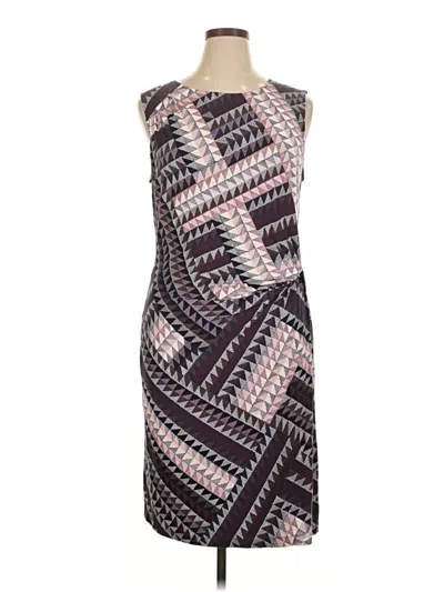 Pre-owned Nic + Zoe Cocktail Dress In Brown