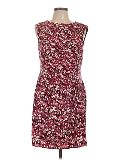 Pre-owned Nic + Zoe Cocktail Dress In Burgundy