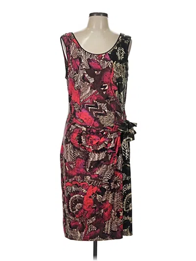Pre-owned Nic + Zoe Cocktail Dress In Burgundy