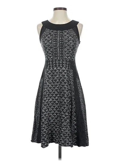 Pre-owned Nic + Zoe Cocktail Dress In Gray