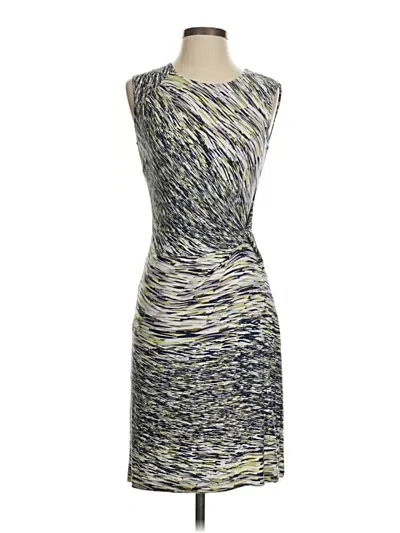Pre-owned Nic + Zoe Cocktail Dress In Gray