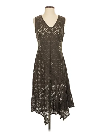 Pre-owned Nic + Zoe Cocktail Dress In Gray