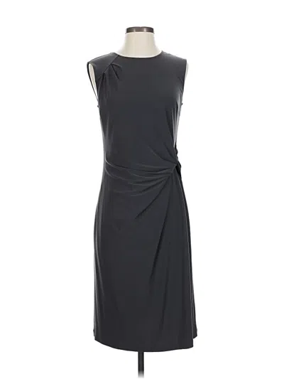 Pre-owned Nic + Zoe Cocktail Dress In Gray