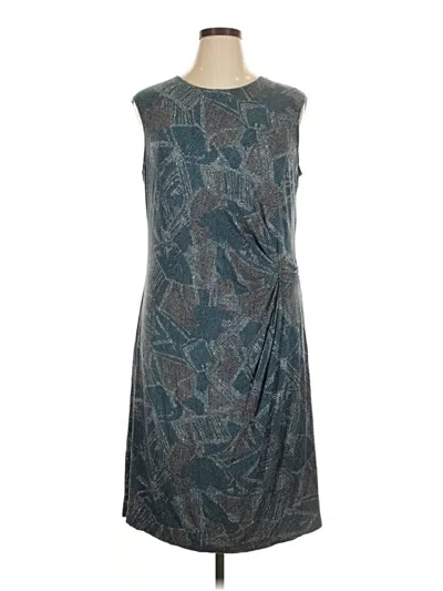 Pre-owned Nic + Zoe Cocktail Dress In Gray
