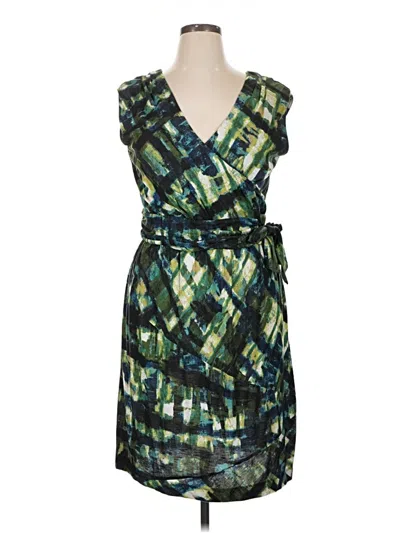 Pre-owned Nic + Zoe Cocktail Dress In Green