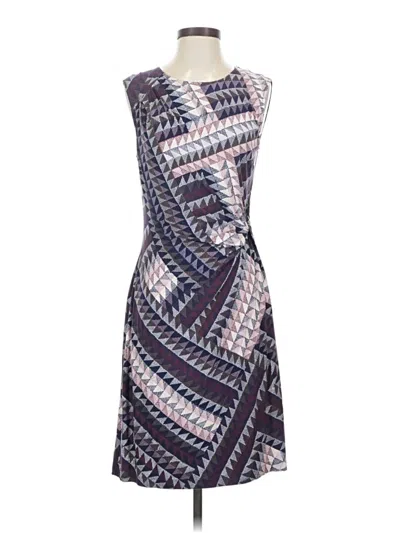 Pre-owned Nic + Zoe Cocktail Dress In Purple