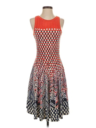 Pre-owned Nic + Zoe Cocktail Dress In Red
