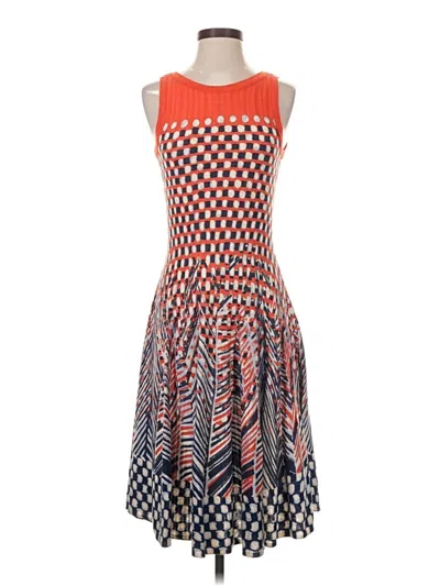 Pre-owned Nic + Zoe Cocktail Dress In Red