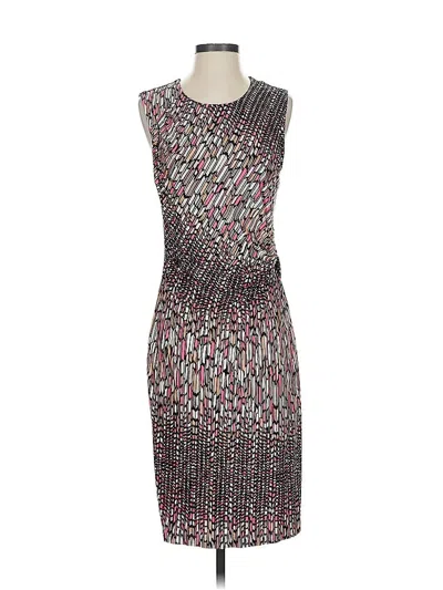 Pre-owned Nic + Zoe Cocktail Dress In Silver