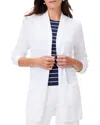 Nic + Zoe Nic+zoe Lightweight Long Linen-blend Cardigan