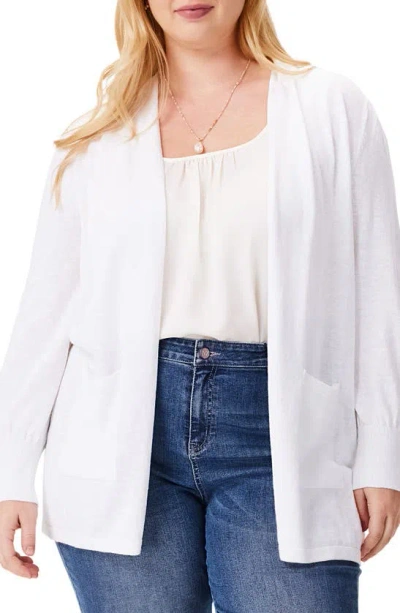 Nic + Zoe Coffee Run Cardigan In Paper White