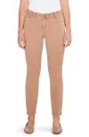 Nic + Zoe Color Mid Rise Ankle Straight Leg Jeans In Mochachino