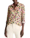 Nic + Zoe Nic+zoe Colorfield Crinkle Button-up Shirt