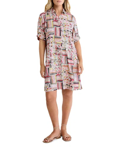 Nic + Zoe Nic+zoe Devon Colorweave Shirtdress In Multi