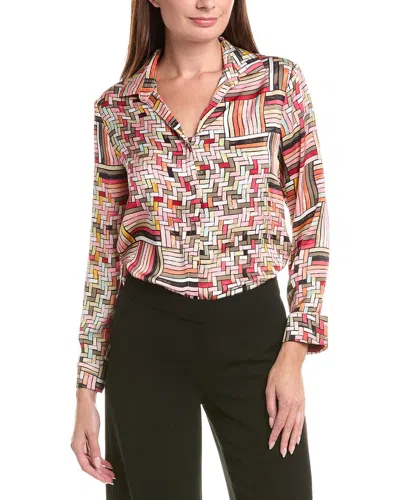 Nic + Zoe Nic+zoe Colorweave Shirt In Multi