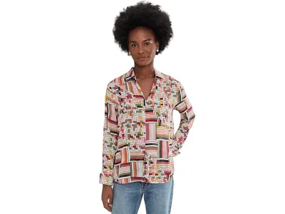 Nic + Zoe Colorweave Shirt In Pink