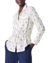 Nic + Zoe Constellation Drawstring Waist Shirt Jacket
