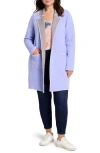 Nic + Zoe Nic+zoe Cool Night Reversible Knit Blazer In Hyacinth