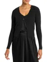 Nic + Zoe Nic+zoe Cool Nights Rib Cardigan In Black Onyx